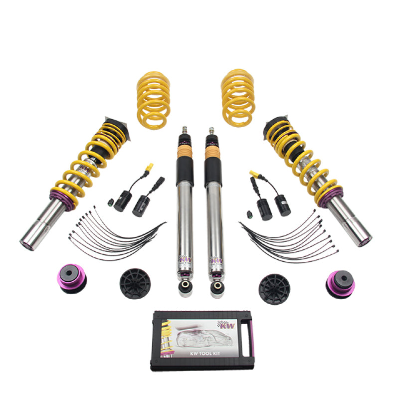 KW Coilover Kit V3 2017+ Audi A4 (B9) Sedan 2wd w/ Electronic Dampers-thumbmail-3