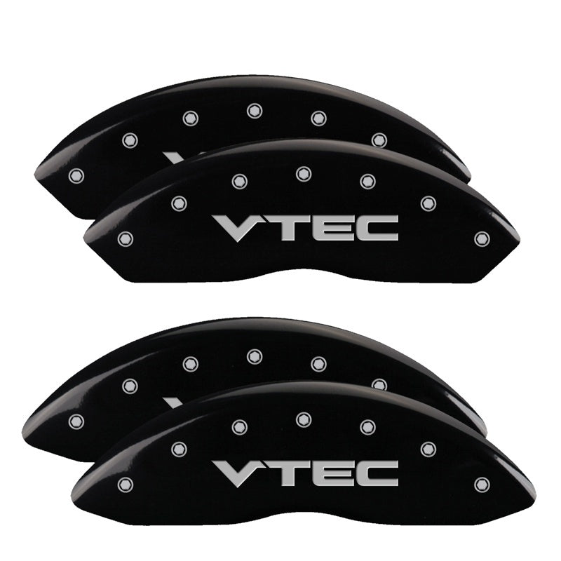 MGP 4 Caliper Covers Engraved Front & Rear Vtech Black finish silver ch-thumbmail-2