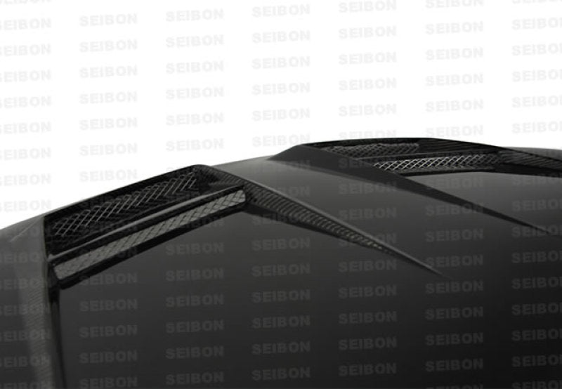 Seibon 10-11 VW Golf GTI 5K/MK6 DV Carbon Fiber Hood w/ Shaved Emblem-thumbmail-1