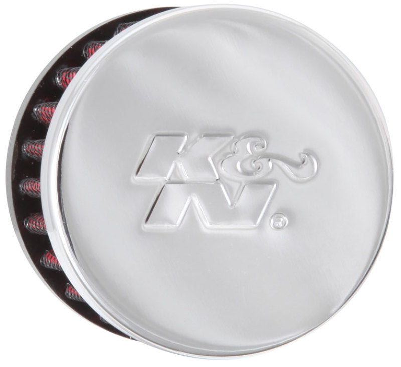 K&N 0.625 inch ID 2 inch OD 1.5 inch H Clamp On Crankcase Vent Filter-thumbmail-1