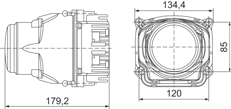 Hella 90mm Bi-LED High - Low Beam 2nd Gen (SAE) Module-thumbmail-3