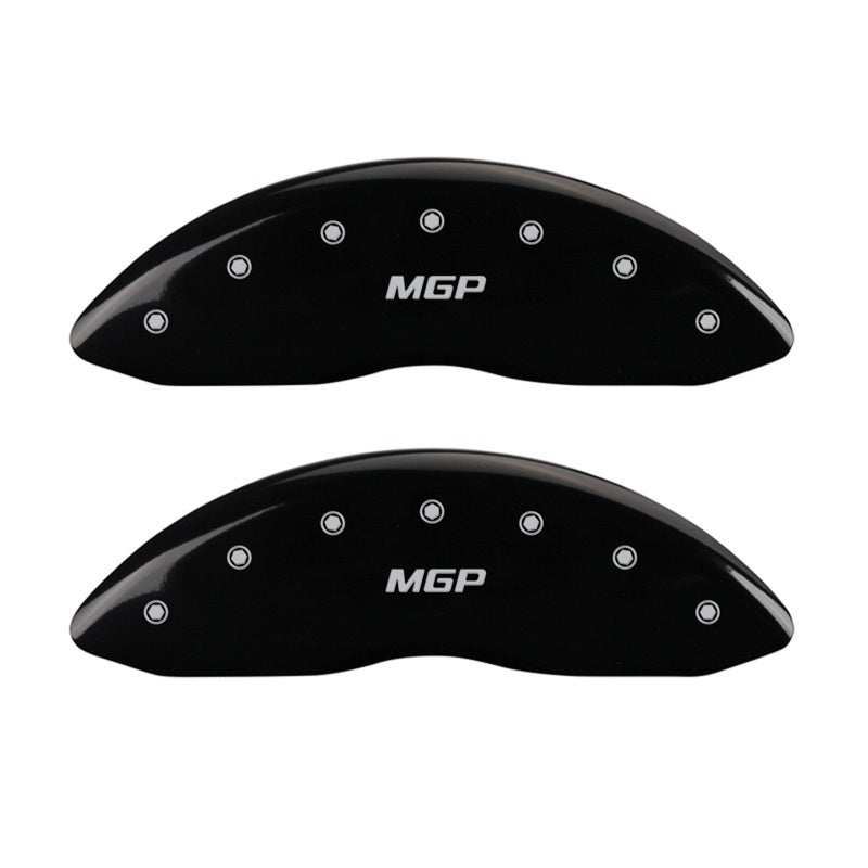 MGP Front set 2 Caliper Covers Engraved Front MGP Black finish silver ch-thumbmail-1
