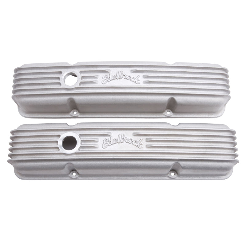 Edelbrock Valve Cover Classic Series Chevrolet 1959-1986 262-400 CI V8 w/ Oil Fill Hole Satin-thumbmail-7