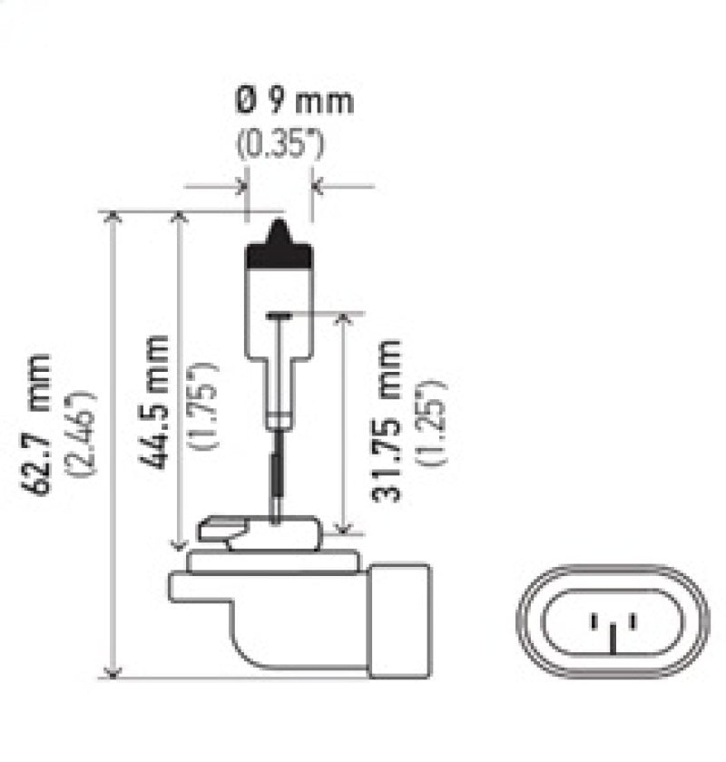 Hella Bulb 881 12V 27W Pgj13 T325-thumbmail-6