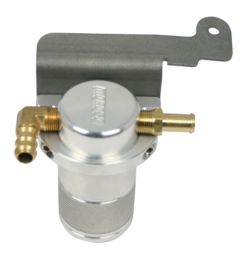 Moroso 07-14 Ford Mustang GT500 Air/Oil Separator Catch Can - Small Body - Billet Aluminum-thumbmail-1