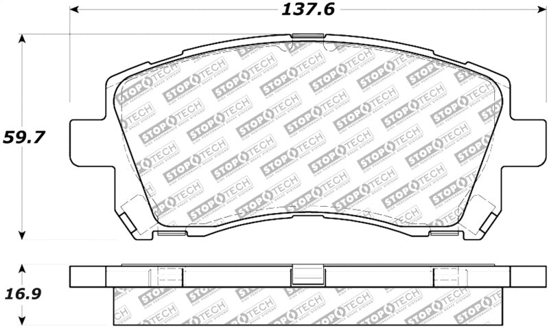 StopTech Street Select Brake Pads - Front/Rear-thumbmail-1