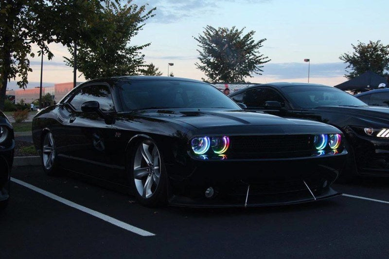 Oracle 15-21 Dodge Challenger Dynamic Surface Mount Headlight Halo Kit - ColorSHIFT - Dynamic-thumbmail-6