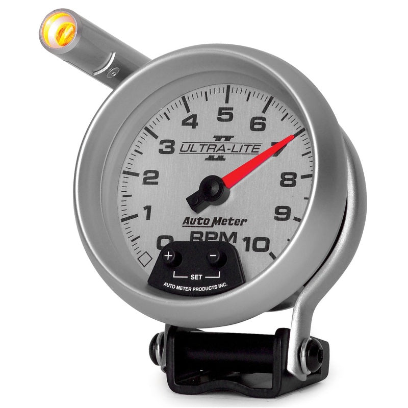 Autometer Ultra-Lite II 3-3/4in 10000 RPM Pedestal Mount Mini-Monster Tachometer-thumbmail-2