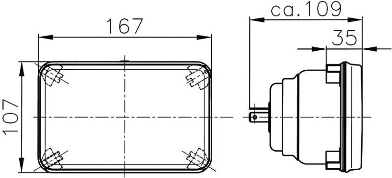 Hella Module 164 x 103mm H4 12V ECE High/Low Beam Headlamp-thumbmail-3