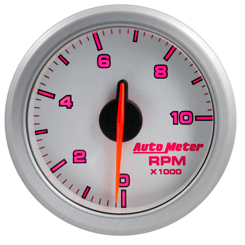 Autometer Airdrive 2-1/6in Tachometer Gauge 0-10K RMP - Silver-thumbmail-2