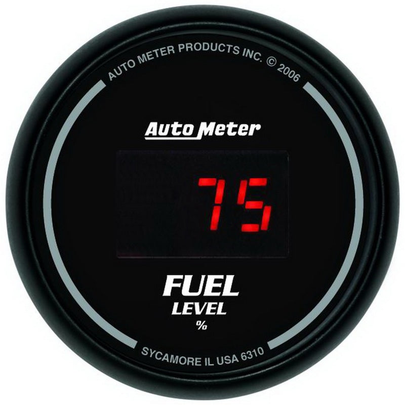 AutoMeter Gauge Kit 5 Pc. 3-3/8in. & 2-1/16in. Elec Speedo Digital Black Dial W/ Red Led-thumbmail-2