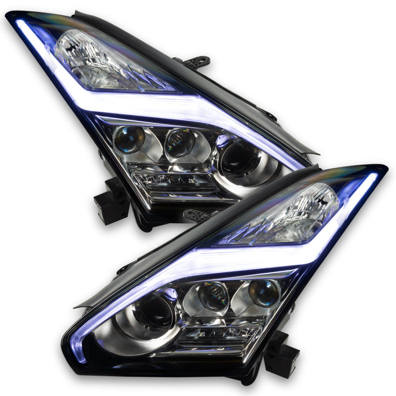 Oracle 15-21 Nissan GT-R RGB+W Lightning Bolt Headlight DRL Upgrade Kit ColorSHIFT w/ BC1 Controller-thumbmail-6