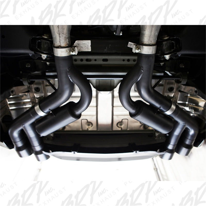 MBRP 16-19 Chevy Camaro V8 6.2L 6spd 3in Black Race Dual Axle Back w/ 4.5in Quad Dual Wall Tips-thumbmail-3