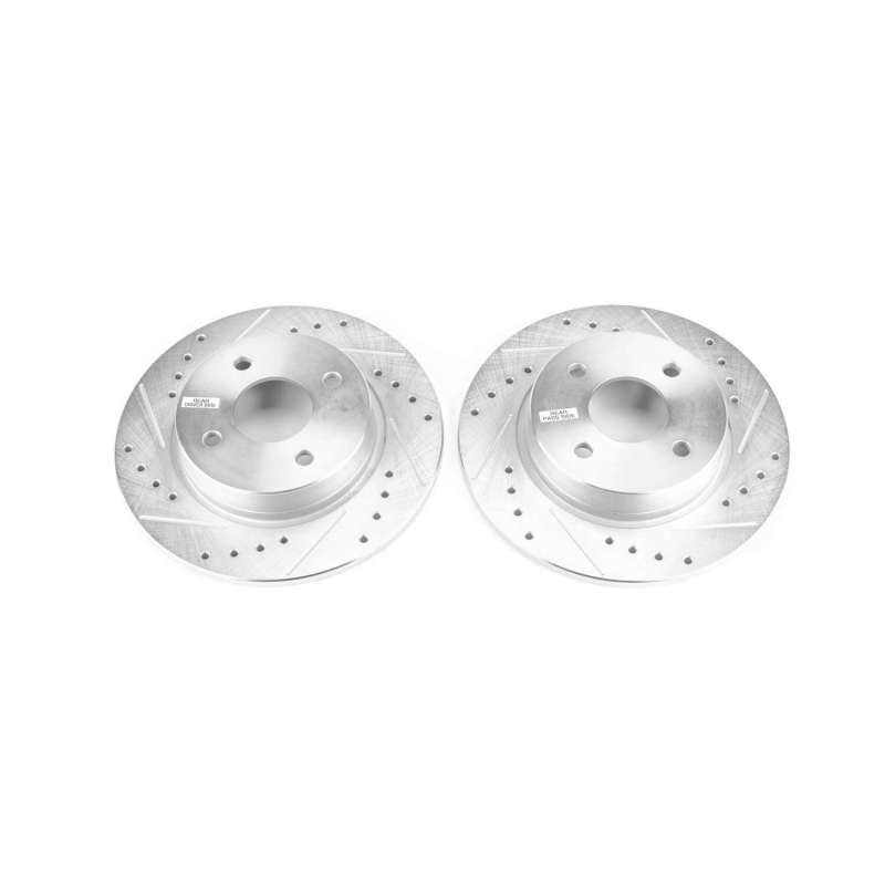 Power Stop 2018 Ford EcoSport Rear Evolution Drilled & Slotted Rotors - Pair-thumbmail-1