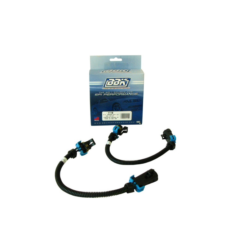 BBK 08-15 GM Corvette Camaro O2 Sensor Wire Harness Extensions 12 (pair)-thumbmail-2