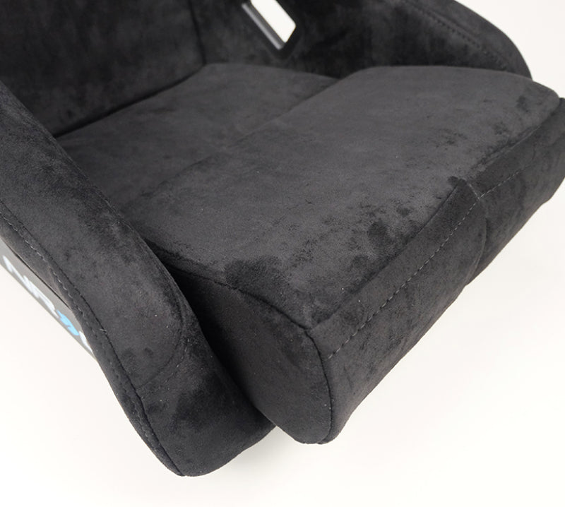 NRG FRP Bucket Seat ULTRA Edition - Medium (Black Alcantara/Gold Glitter Back)-thumbmail-2