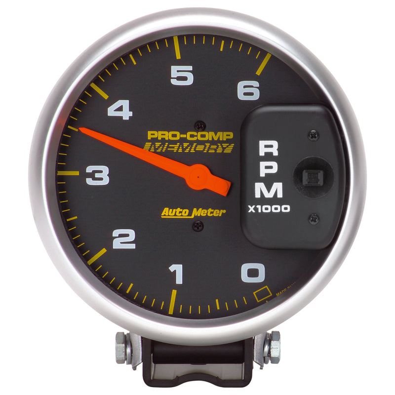 Autometer 5 inch Diesel 6000 RPM with Memory 4 Pulse Tachometer pedestal Mount-thumbmail-1