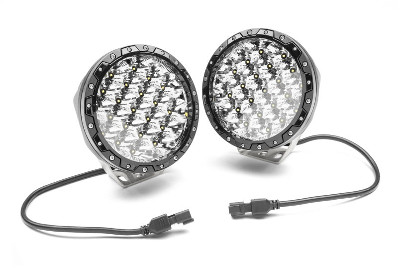 Rugged Ridge Universal 7in. Round LED Driving Light - Pair-thumbmail-3