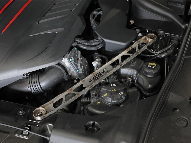 aFe CONTROL 304 Stainless Steel Front Suspension Strut Brace Raw - Toyota GR Supra (A90) 20-21-thumbmail-3