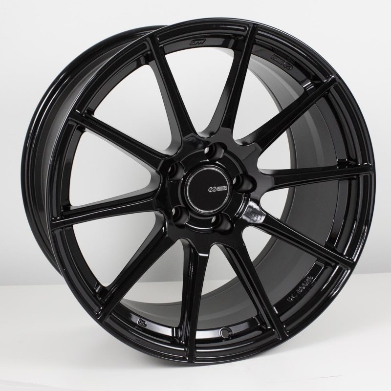 Enkei TS10 18x9.5 35mm Offset 5x114.3 Bolt Pattern 72.6mm Bore Dia Gloss Black Wheel-thumbmail-1
