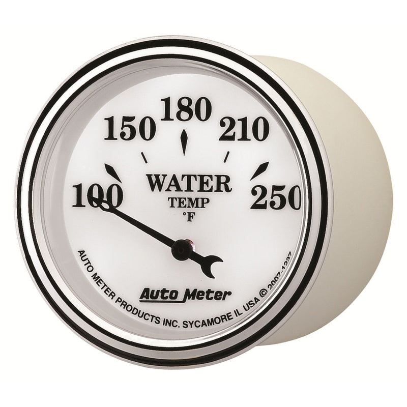 AutoMeter Gauge Water Temp 2-1/16in. 250 Deg. F Elec Old Tyme White II-thumbmail-3