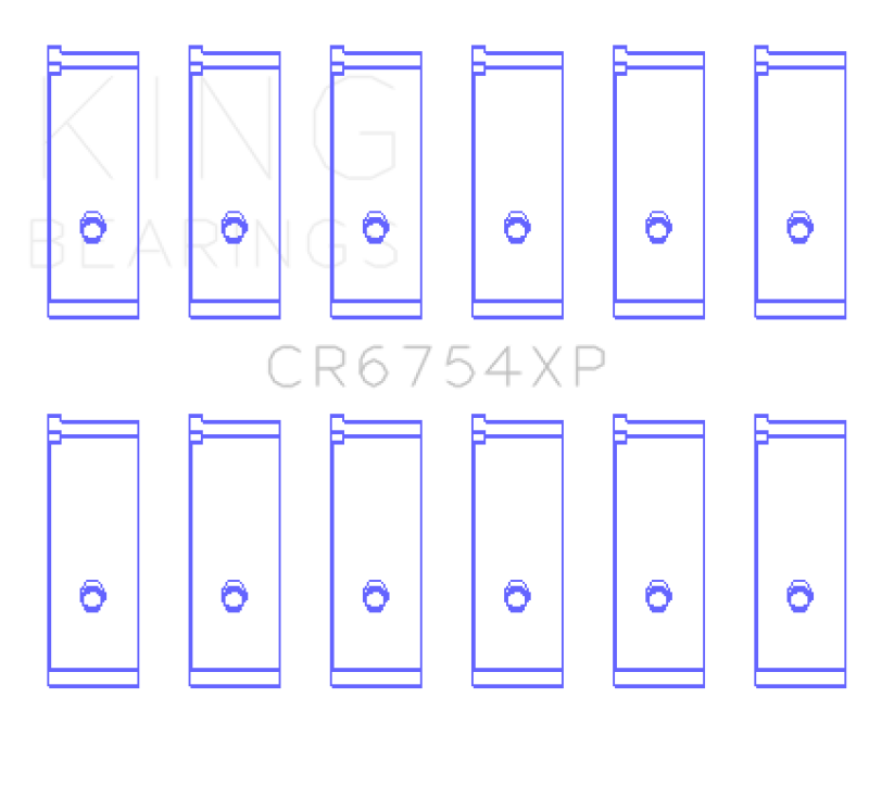 King Toyota/Lexus 2JZGE/2JZGTE 3.0L (Size 0.25mm) Performance Rod Bearing Set-thumbmail-1