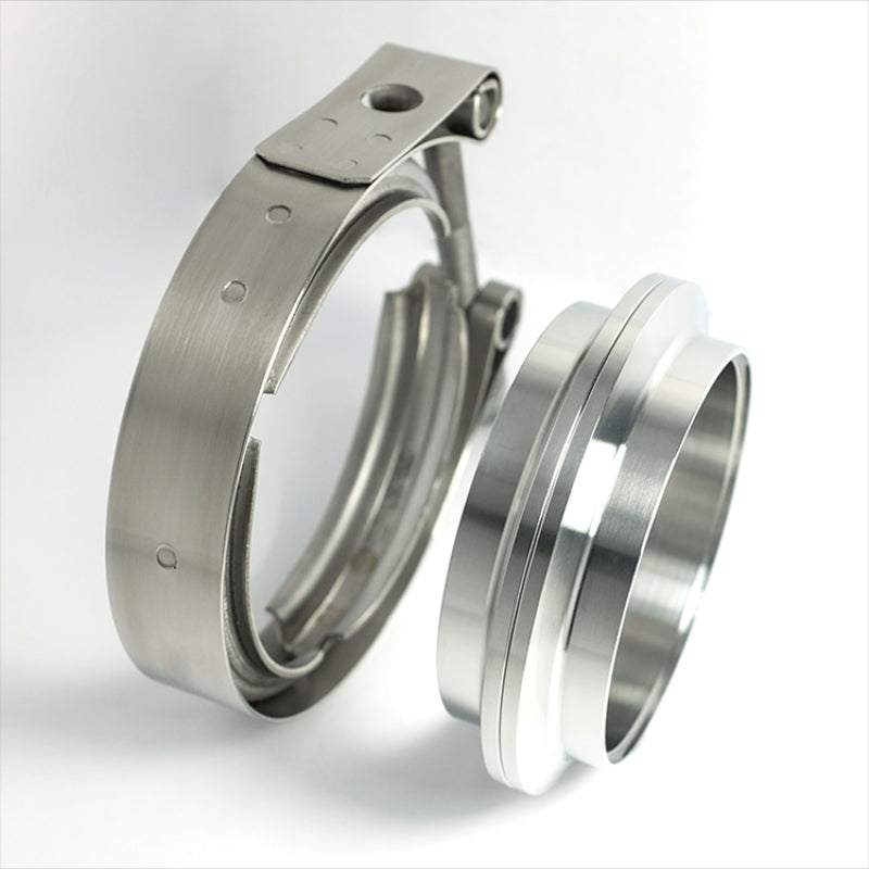 Stainless Bros 3.5in 304SS V-Band Assembly - 2 Flanges/1 Clamp-thumbmail-1