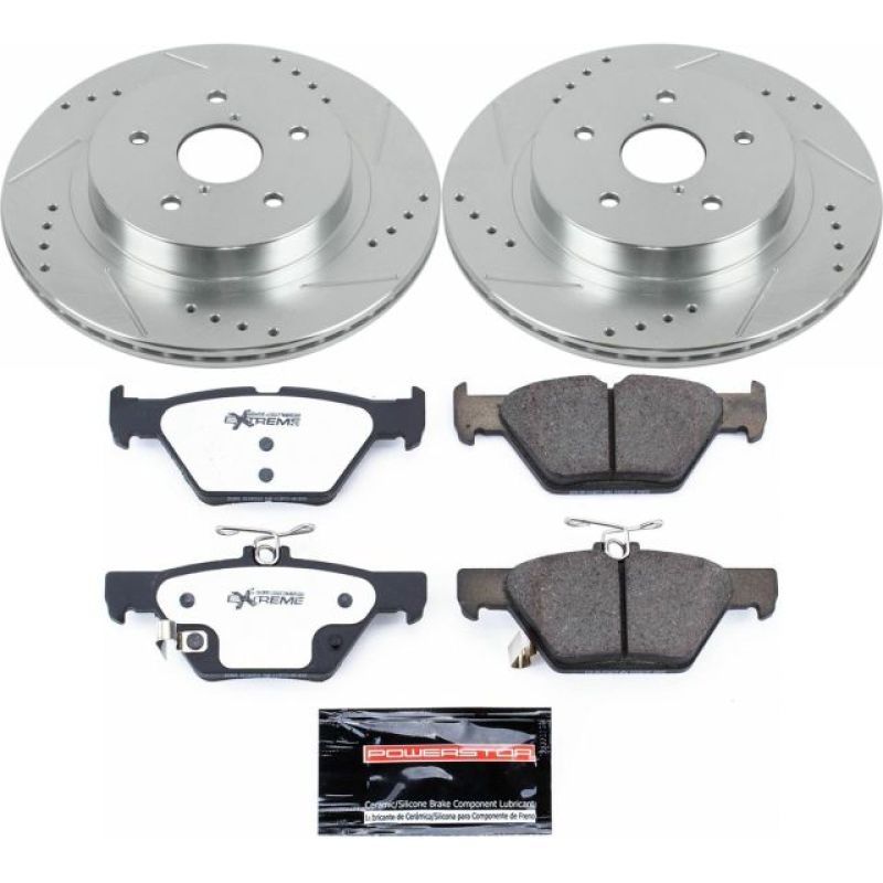 Power Stop 15-18 Subaru Legacy Rear Z26 Street Warrior Brake Kit-thumbmail-1
