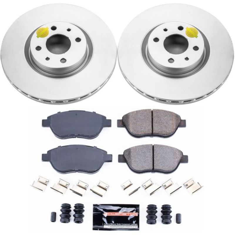 Power Stop 12-18 Fiat 500 Front Z23 Evolution Sport Coated Brake Kit-thumbmail-1