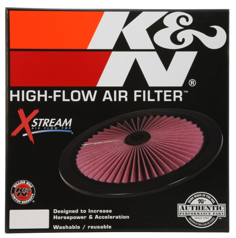 K&N X-Stream Top Filter X-Stream 16in OD - Black-thumbmail-3