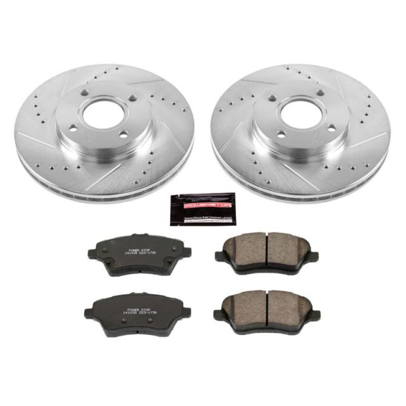 Power Stop 14-19 Ford Fiesta Front Z23 Evolution Sport Brake Kit-thumbmail-1