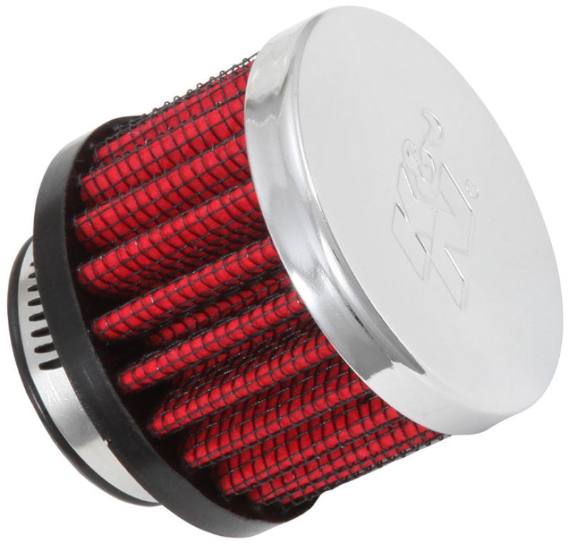 K&N 1in Flange ID x 2in OD x 1.5 inch H Rubber Base Crankcase Vent Filter-thumbmail-2