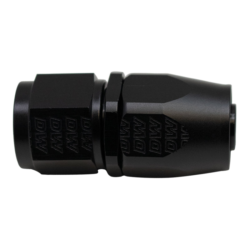 DeatschWerks 10AN Female Swivel Straight Hose End CPE - Anodized Matte Black-thumbmail-1