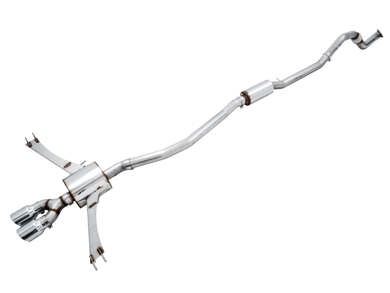 AWE Tuning 2016+ Honda Civic Si Touring Edition Exhaust w/Front Pipe & Dual Chrome Silver Tips-thumbmail-1