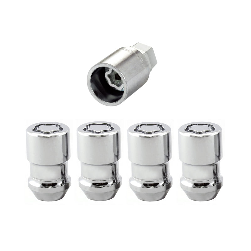 McGard Wheel Lock Nut Set - 4pk. (Cone Seat) M12X1.5 / 19mm & 21mm Dual Hex / 1.46in. L - Chrome-thumbmail-3
