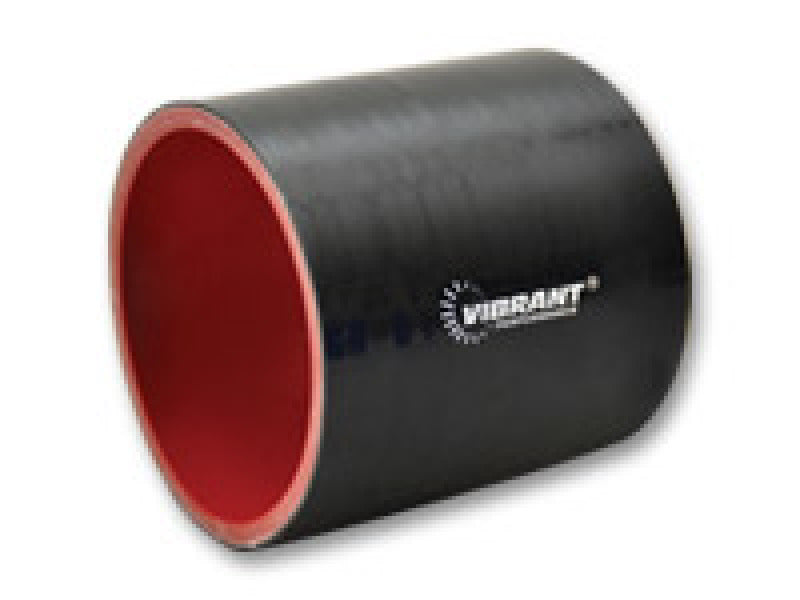 Vibrant 4.25in I.D. x 3in Long Gloss Black Silicone Hose Coupling-thumbmail-2