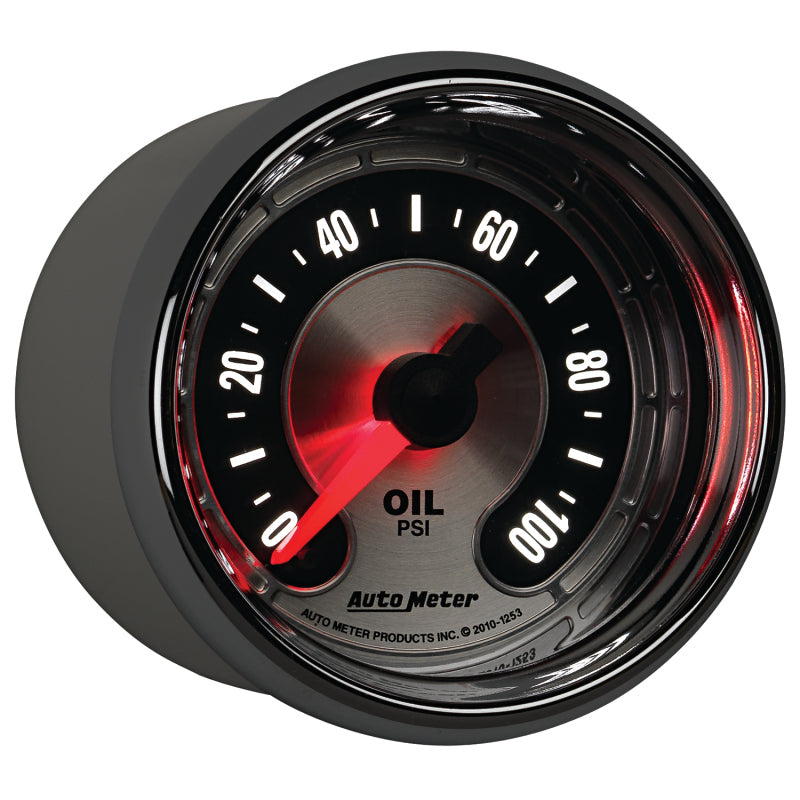 Autometer American Muscle 52mm Full Sweep Electric 0-100 PSI Oil Pressure Gauge