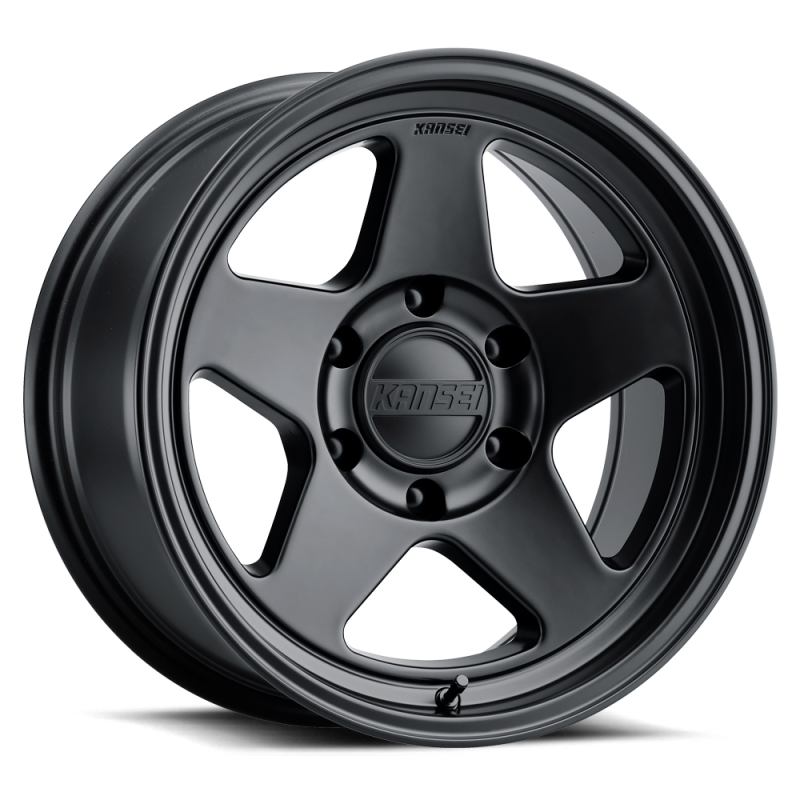 Kansei K12MB Knp 17x8.5in / 5x127 BP / 0mm Offset / 78.1mm Bore - Matte Black Wheel-thumbmail-1