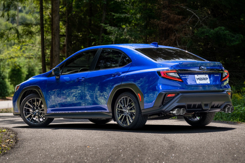 MBRP 2022+ Subaru WRX 3in Cat-Back Dual Split Rear Quad Tips Race Profile Exhaust-thumbmail-4
