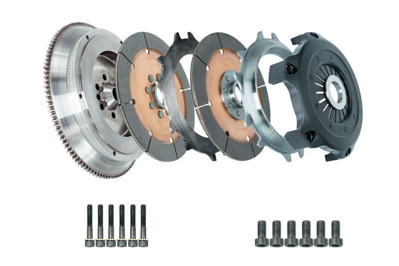 DKM Clutch 11-13 BMW 135i 215mm Ceramic Twin Disc MRX Clutch Kit w/Flywheel (850 ft/lbs Torque)-thumbmail-1