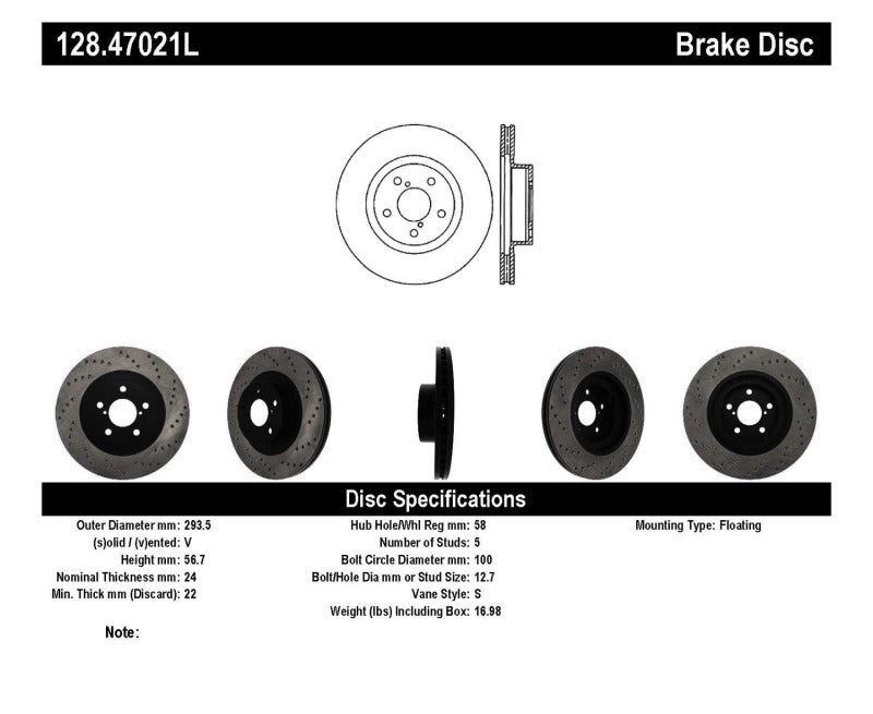 StopTech Drilled Sport Brake Rotor-thumbmail-4