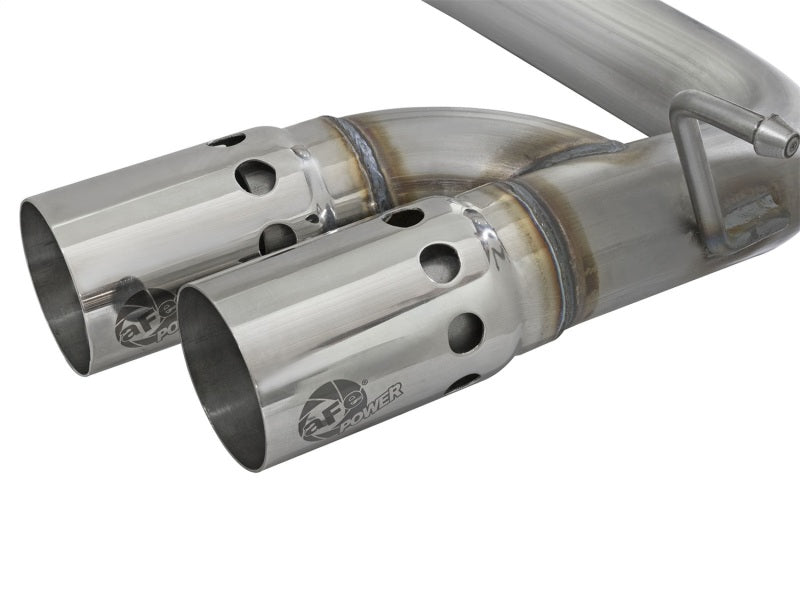 aFe Rebel Series DPF-Back 3in Side Exit SS Exhaust w/ IC Polished Tips 2016 GM Colorado/Canyon 2.8L-thumbmail-3