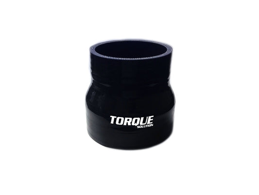 Torque Solution Transition Silicone Coupler 2.25in to 3in Black Universal