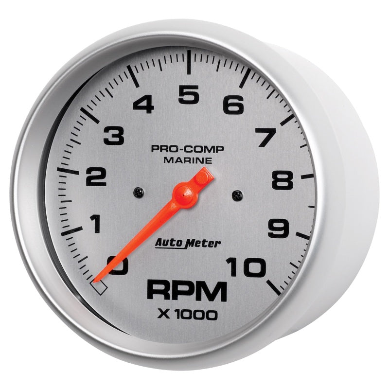 Autometer Marine Silver Ultra-Lite 5in 10K RPM In-Dash Tachometer Gauge-thumbmail-3