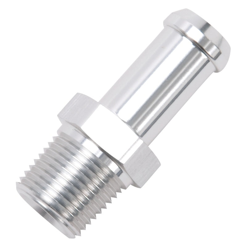 Edelbrock Hose End Straight 3/8In NPT to 1/2In Barb Clear Anodize-thumbmail-3