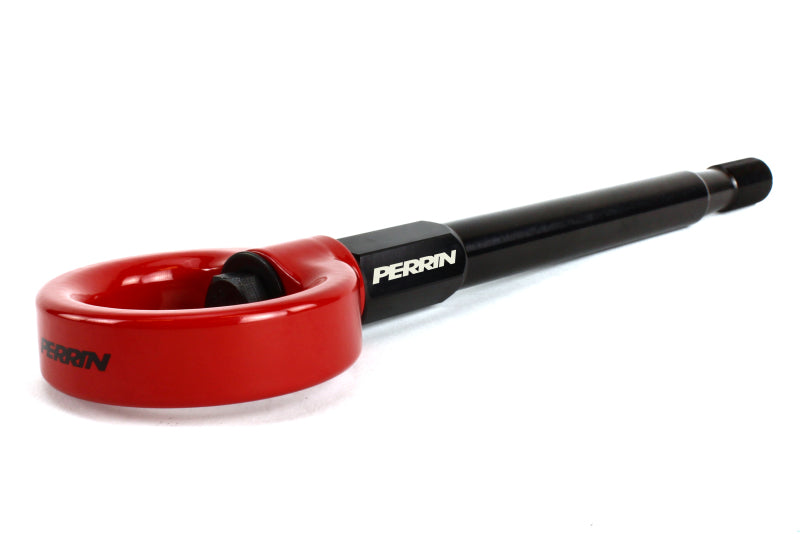 Perrin 08-14 Subaru WRX/STI Tow Hook Kit (Front) - Red-thumbmail-2