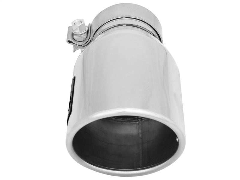 aFe MACH Force-Xp 3in Inlet x 4-1/2in Outlet x 9in Length 304 Stainless Steel Exhaust Tip-thumbmail-2