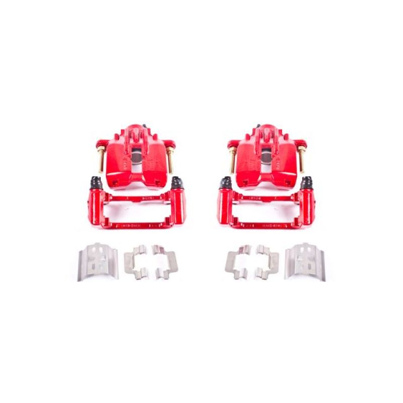 Power Stop 04-05 Cadillac XLR Rear Red Calipers w/Brackets - Pair-thumbmail-1
