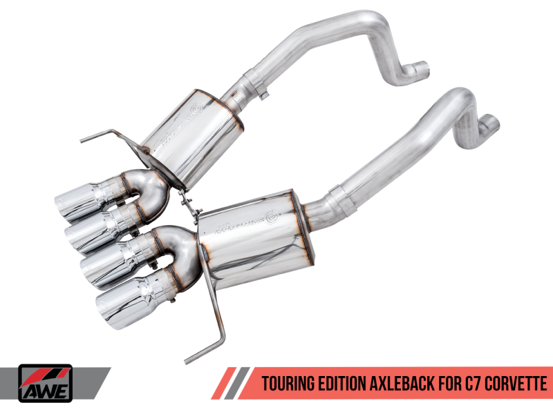 AWE Tuning 14-19 Chevy Corvette C7 Z06/ZR1 (w/o AFM) Touring Edition Axle-Back Exhaust w/Chrome Tips-thumbmail-3