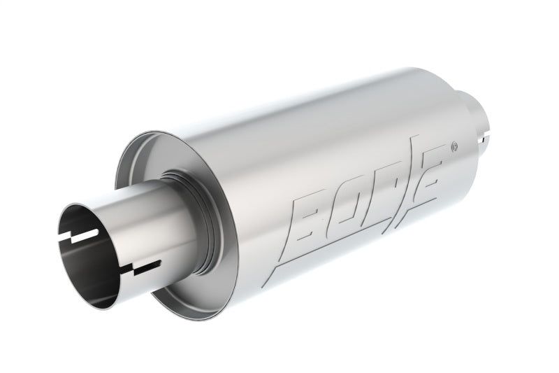 Borla S-Type Muffler 2.5in Inlet/Outlet 5in Round x 10in w/Notch-thumbmail-1